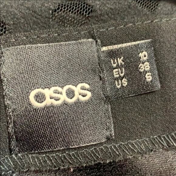 Asos faux wrap draped cut out back dress - Picture 5 of 6